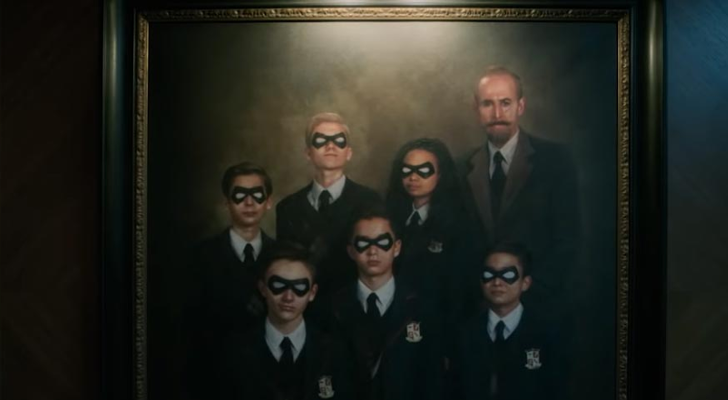 Casi toda la familia Hargreaves en un retrato familiar