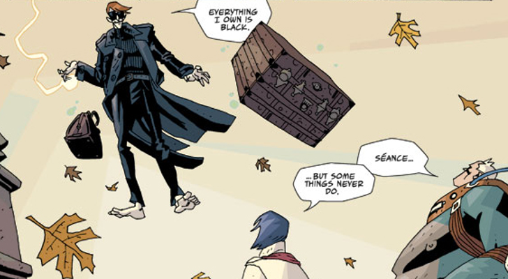 Klaus volando en "The Umbrella Academy"