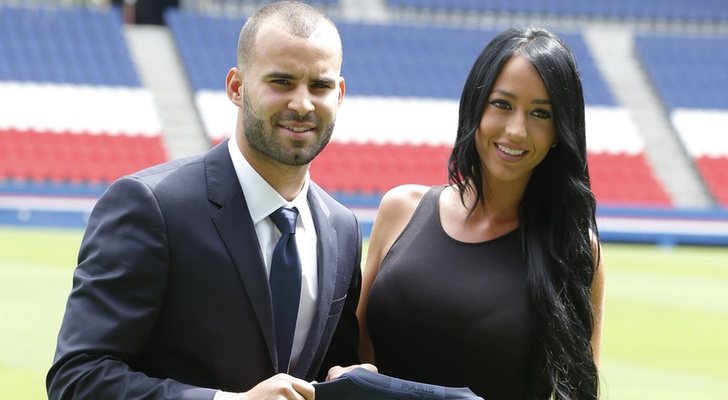 Jesé Rodríguez y Aurah Ruiz en la presentación del PSG
