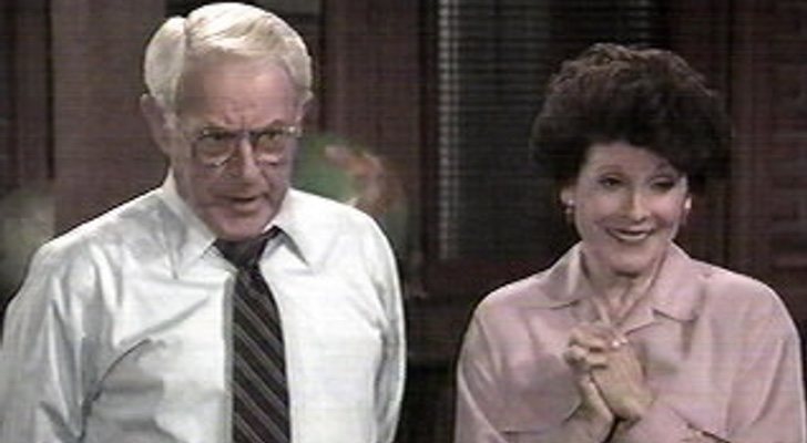 Peter Hansen y Susan Brown como Lee y Gail Baldwin de 'General Hospital'