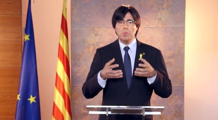 El falso Puigdemont en la promo