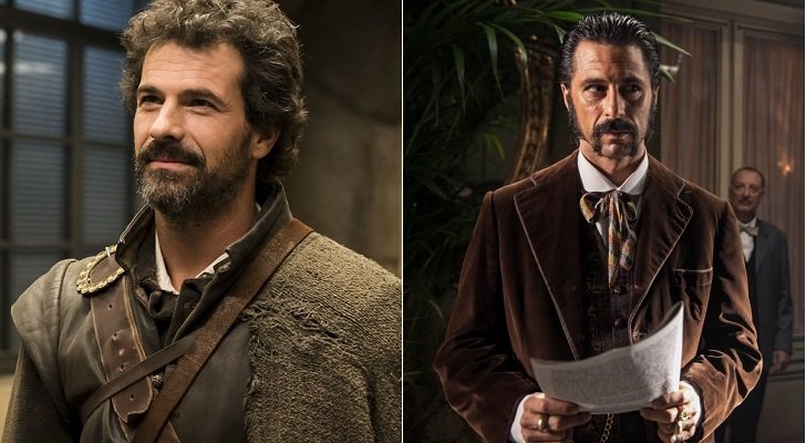 Rodolfo Sancho (izq.) y Hugo Silva (der.) en 'El Ministerio del tiempo'