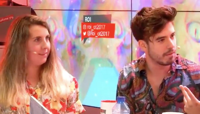 Roi, junto a Carolina Iglesias (Percebes y Grelos), en &quot;yu, no te pierdas nada&quot;