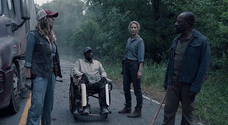Sarah, Wendell, June y Morgan en 'Fear The Walking Dead'