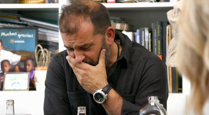 Miguel Temprano nota la guindilla en 'Gourmet Edition'