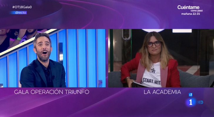 Noemí Galera habla con Roberto Leal en 'OT 2018'