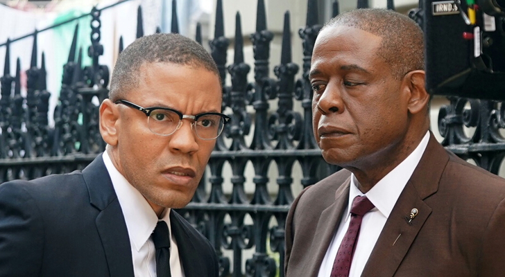 Nigél Thatch y Forest Whitaker en el rodaje de &#39;Godfather of Harlem&#39;