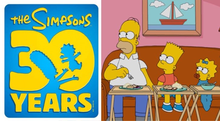 A la izquierda, logotipo de la nueva temporada de 'Los Simpson'