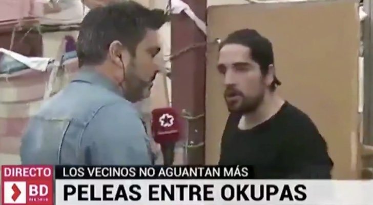 Masegosa y el okupa en 'Buenos días, Madrid'