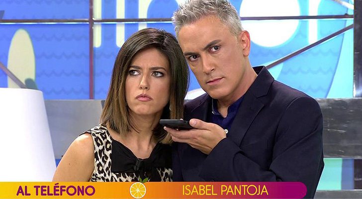 Kiko Hernández y Núria Marín hablan con Isabel Pantoja en 'Sálvame'