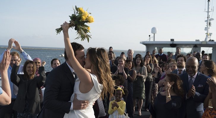 Alex y Jo en el día de su boda en 'Anatomía de Grey'