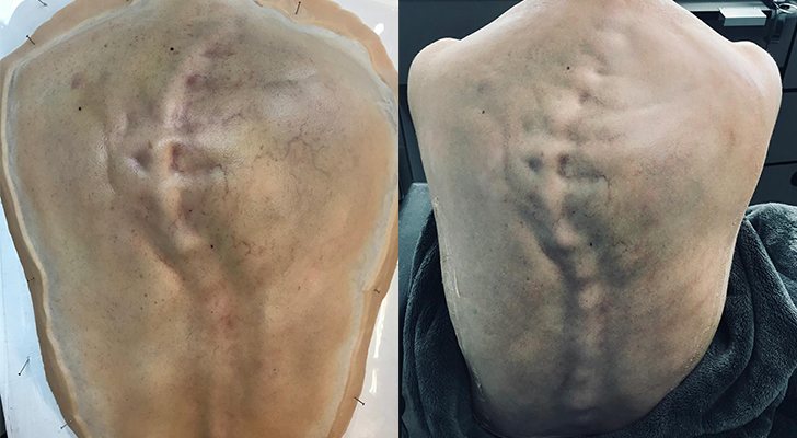 Imágenes de la prótesis para interpretar a Venable en 'American Horror Story'