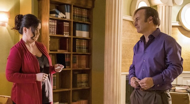 Francesca y Saul Goodman en 'Breaking Bad'
