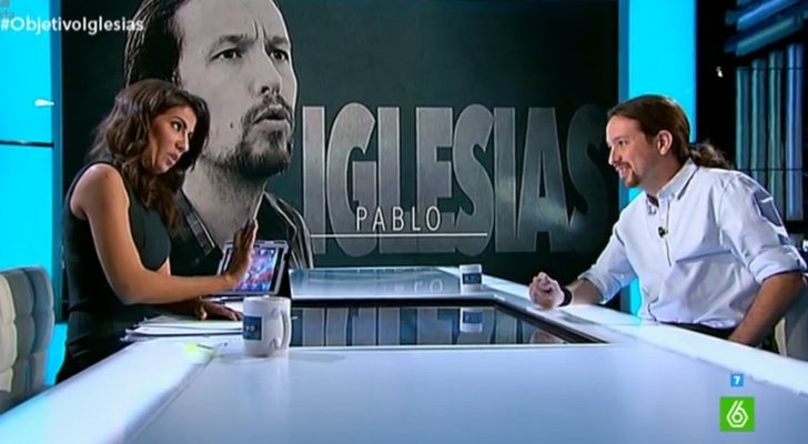Pablo Iglesias con Ana Pastor en 2015