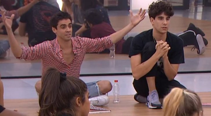 Los Javis, durante la clase con los concursantes de 'OT 2018'
