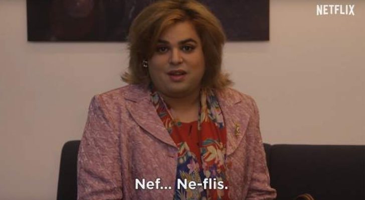 Paquita Salas en las oficinas de Netflix en Amsterdam