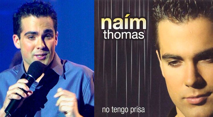 A la izquierda, Naím en &#39;Operación Triunfo&#39;. A la derecha, la portada de &quot;No tengo prisa&quot;, su primer disco