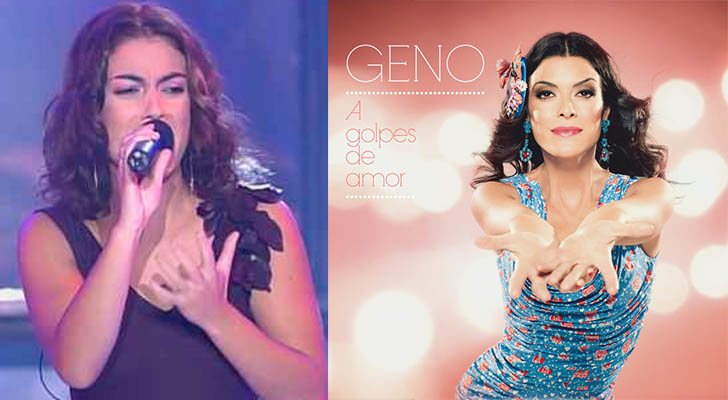 A la izquierda, Geno en &#39;OT 1&#39;. A la derecha, la portada de &quot;A golpes de amor&quot;, su primer disco