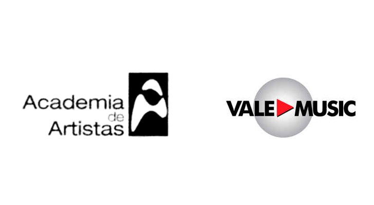 En la portada trasera de los primeros discos de los concursantes de la primera edición de 'Operación Triunfo' aparecían los logos de Academia de Artistas (izquierda) y Vale Music, la discográfica (derecha)