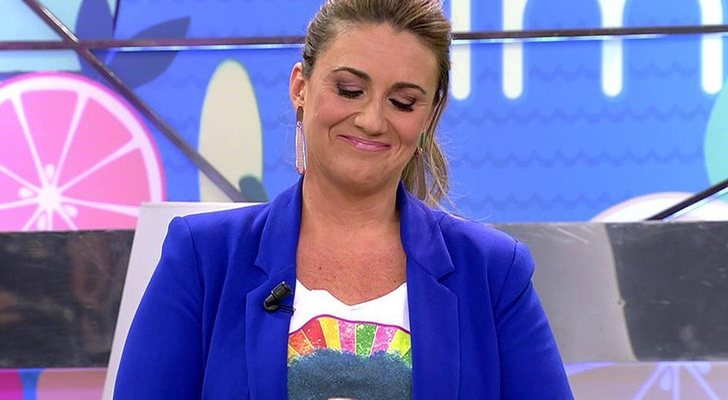 Carlota Corredera, emocionada en 'Sálvame'