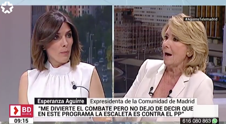 Verónica Sanz y Esperanza Aguirre