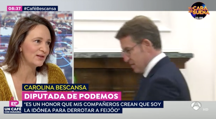 Carolina Bescansa en 'Un café con Susanna'