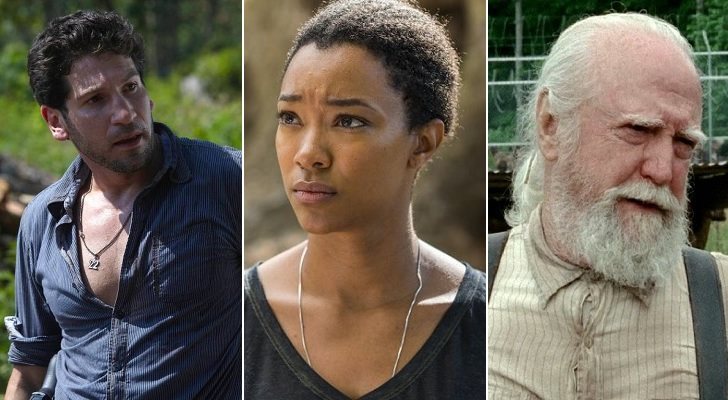 Jon Bernthal, Sonequa Martin-Green y Scott Wilson en 'The Walking Dead'