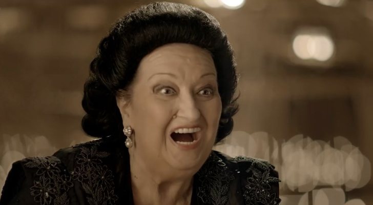 Montserrat Caballé en el anuncio de la Lotería de la Navidad