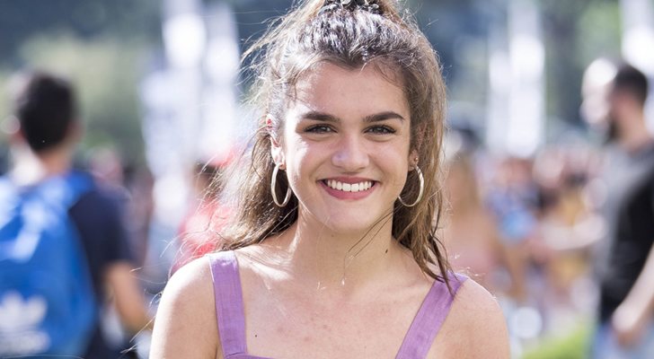 Amaia Romero, ganadora de 'OT 2017', en el casting de 'Operación Triunfo 2018' en Madrid