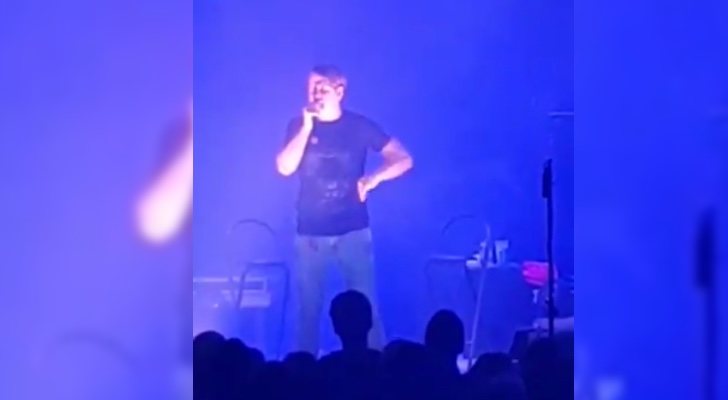 Lucas, durante el concierto en Órgiva