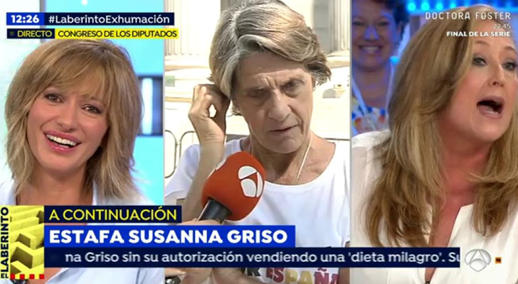 Susanna Griso y la mujer más franquista de España en 'Espejo público'