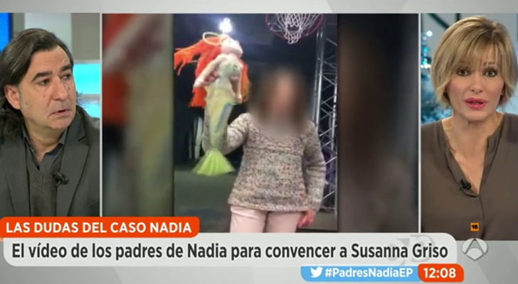 Susanna Griso, dolida con los padres de Nadia en 'Espejo público'