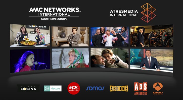 Catálogo de canales del paquete de Atresmedia y AMC