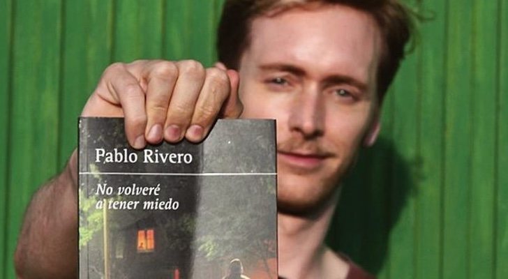 Pablo Rivero con su libro "No volveré a tener miedo"