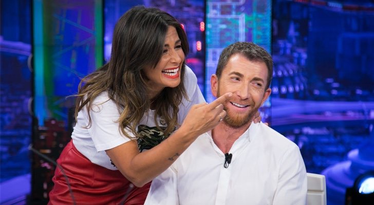 Nuria Roca y Pablo Motos, en 'El hormiguero'