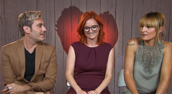 Gozra, Marilyn y Eva, en 'First Dates'