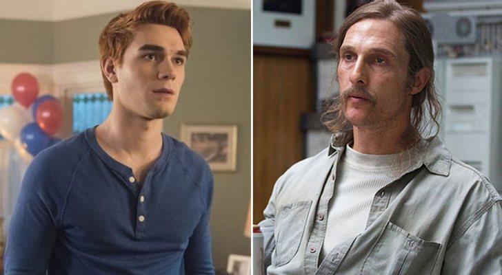 K.J. Apa, Archie en 'Riverdale', y Matthew McConaughey, Rusty en 'True Detective'