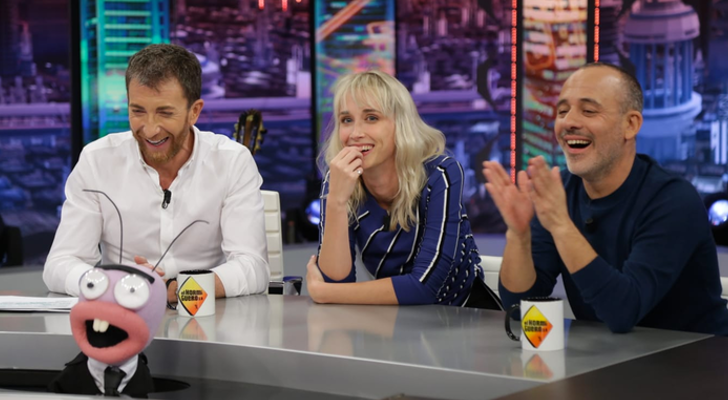 Ingrid García-Jonsson y Javier Gutiérrez durante su visita a 'El hormiguero'