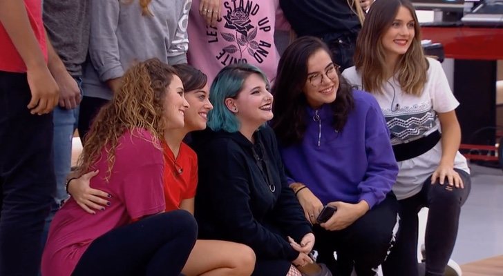 Marina Jade en su visita a la Academia de 'OT 2018'
