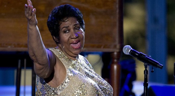 Aretha Franklin en su actuación por el Día Internacional del Jazz en 2016