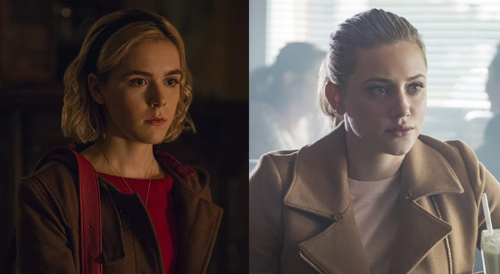 Kiernan Shipka en 'las escalofriantes aventuras de Sabrina' y Lili Reinhart en 'Riverdale'