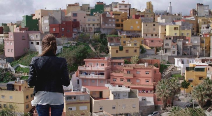 Ana Terradillos en el barrio de El Príncipe