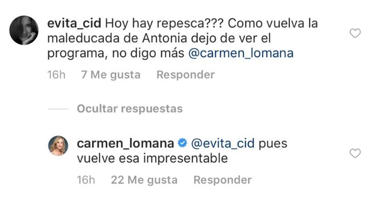 El spoiler de Carmen Lomana sobre 'MasterChef Celebrity' con ataque a Antonia Dell'Atte