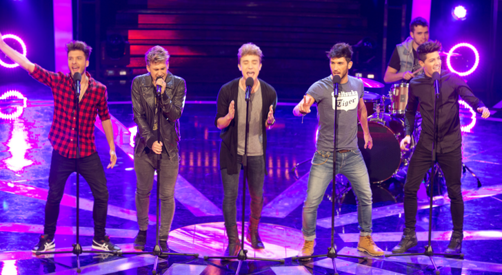 </p><p>Auryn, juntos en el plató de 'Hit-La canción' en 2014