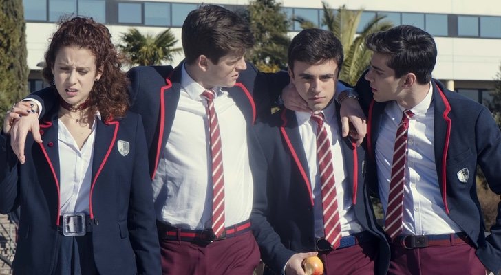 Marina, Guzmán, Samuel y Polo de 'Élite'