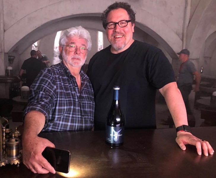 George Lucas junto a Jon Favreau