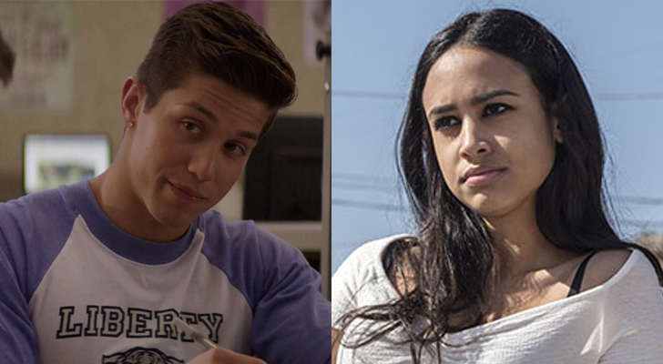 Brandon Larracuente en 'Por 13 razones' y Emily Tosta en 'Mayans MC'
