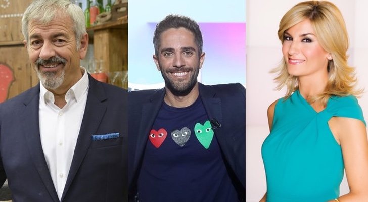 Carlos Sobera, Roberto Leal y Sandra Golpe, ganadores de la Antena de Oro 2018