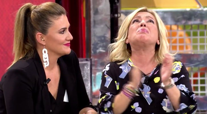 Carlota Corredera y Carmen Borrego emocionada en 'Sálvame'