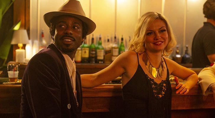 Gary Carr y Emily Meade en 'The Deuce'